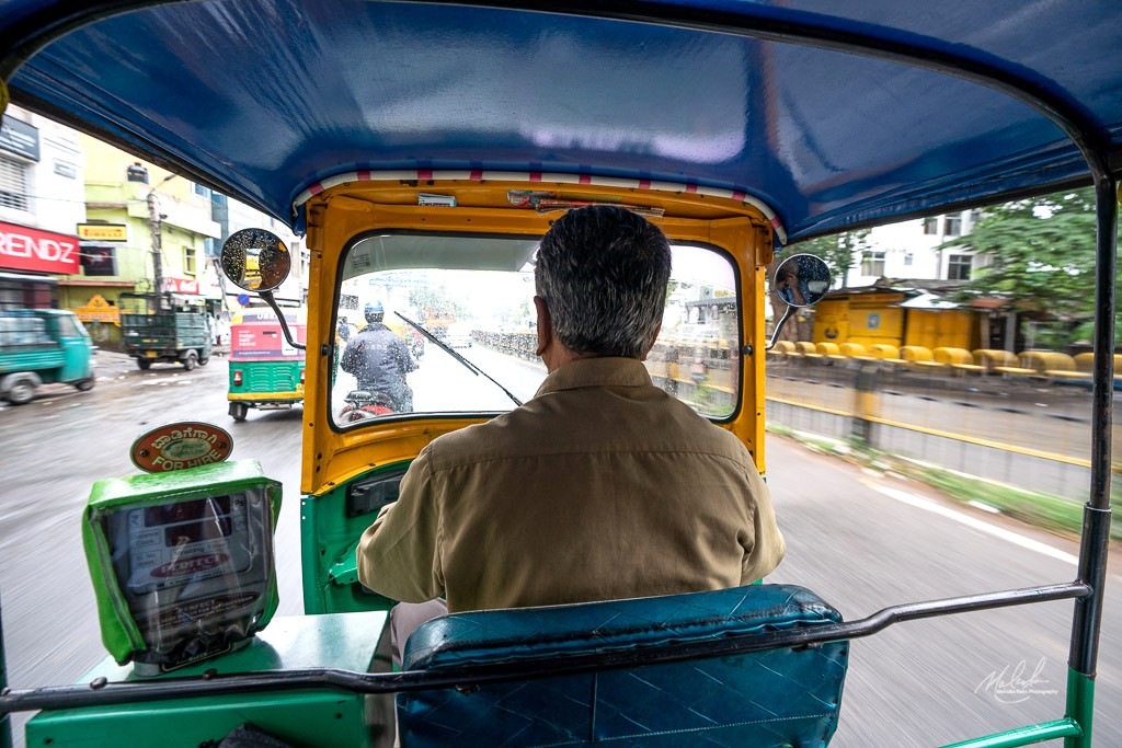 Rickshaw driver India
