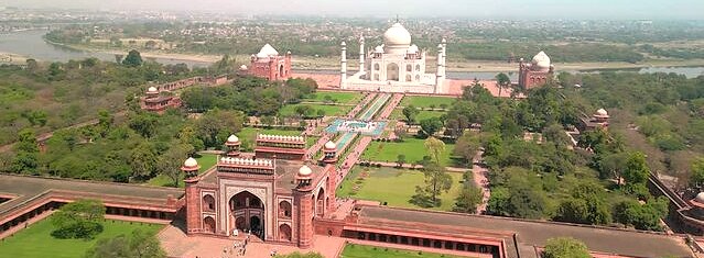 "Experience the majestic UNESCO Taj Mahal in India from above while hot air ballooning in Agra, a thrilling adventure located near the famous bird sanctuary of Keoladeo National Park." "Experience the majestic UNESCO Taj Mahal in India from above while hot air ballooning in Agra, a thrilling adventure located near the famous bird sanctuary of Keoladeo National Park."