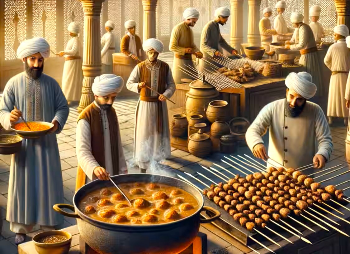 At the Ghurid courts in places like Firuzkuh, Ghazni and later Lahore, daily routine followed patterns of Persianate Islamic kingship adapted to a tough frontier environment. At dawn, the sultan or amir rose for ablutions and the Fajr prayer, often in a palace mosque or private oratory. Councils with viziers, jurists and military commanders followed, where matters of taxation, justice and war were discussed, reflecting integration of Islamic law, Persian bureaucratic models and local military realities. Royal women - mostly within the harem - managed domestic affairs and sometimes influenced patronage and succession. Courtiers, secretaries and poets moved between audience halls, treasury and campaign camps, giving the Ghurid elite a mobile yet increasingly sophisticated court culture. Ghurid Dynasty Afghanistan At the Ghurid courts in places like Firuzkuh, Ghazni and later Lahore, daily routine followed patterns of Persianate Islamic kingship adapted to a tough frontier environment. At dawn, the sultan or amir rose for ablutions and the Fajr prayer, often in a palace mosque or private oratory. Councils with viziers, jurists and military commanders followed, where matters of taxation, justice and war were discussed, reflecting integration of Islamic law, Persian bureaucratic models and local military realities. Royal women - mostly within the harem - managed domestic affairs and sometimes influenced patronage and succession. Courtiers, secretaries and poets moved between audience halls, treasury and campaign camps, giving the Ghurid elite a mobile yet increasingly sophisticated court culture. Ghurid Dynasty Afghanistan