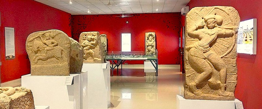 Explore ancient sculptures at the Hampi Archaeological Museum, part of the UNESCO site in Karnataka, India, which includes Vittala Temple, Queen's Baths, Sanapur Lake, and attractions near Hippie Island. Explore ancient sculptures at the Hampi Archaeological Museum, part of the UNESCO site in Karnataka, India, which includes Vittala Temple, Queen's Baths, Sanapur Lake, and attractions near Hippie Island.