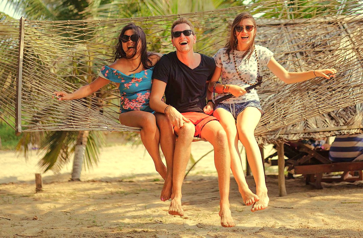 Tourists relax on a sustainable hammock from the Anegundi Banana Fibre Workshop in Karnataka, India. It's a perfect way to unwind after exploring the historic Hampi UNESCO site, home to incredible marvels like the Queen's Baths, the Vittala Temple, and the grand Elephant Stables. Tourists relax on a sustainable hammock from the Anegundi Banana Fibre Workshop in Karnataka, India. It's a perfect way to unwind after exploring the historic Hampi UNESCO site, home to incredible marvels like the Queen's Baths, the Vittala Temple, and the grand Elephant Stables.