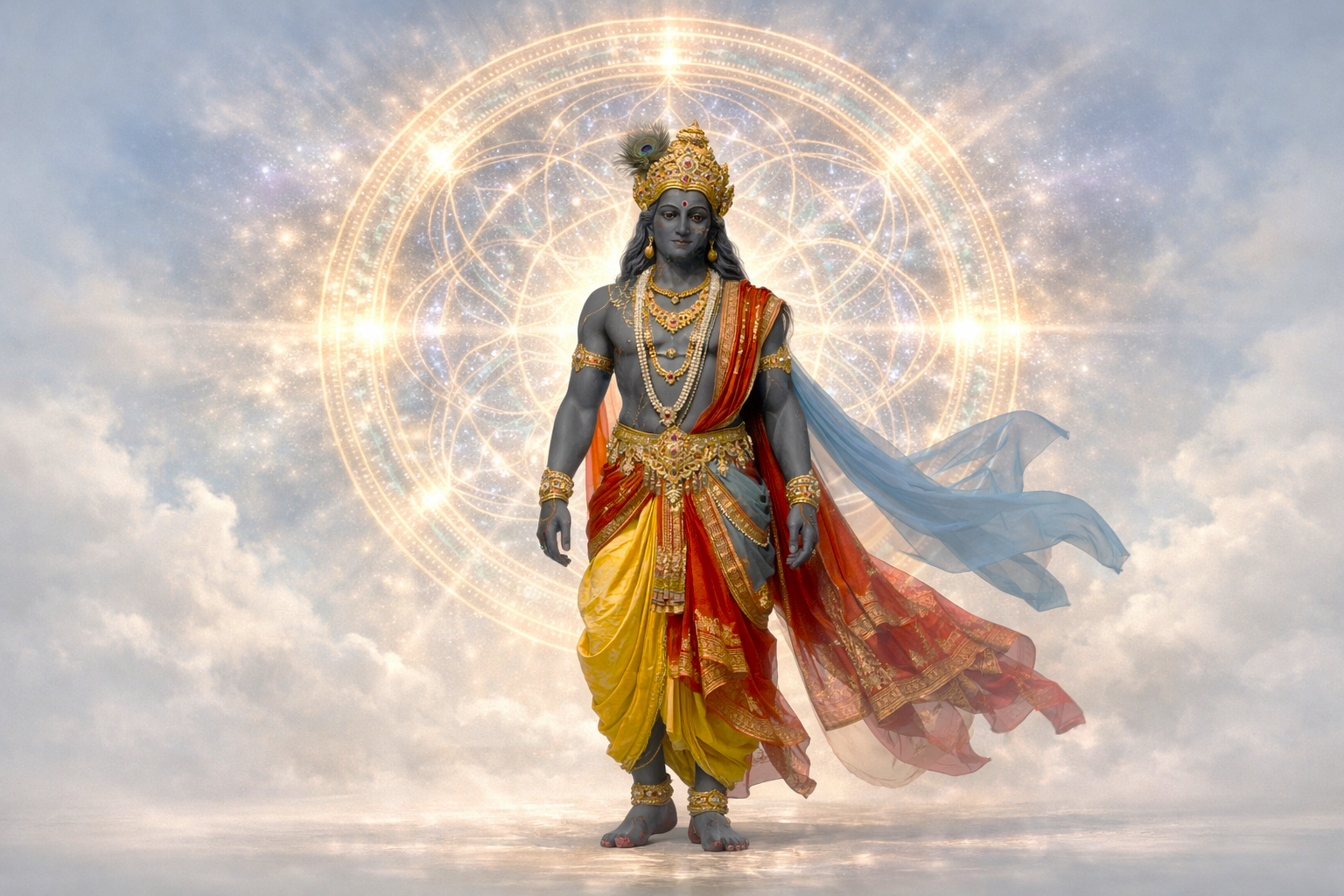 Black Krishna graphics