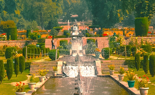 The Mugal Gardens- Chashma, Nishat and Shalimar gardens are set in the Himalayas. This region, where Kashmir-Srinagar is a Unesco city of arts, is also near Pampore Saffron fields, Lidder River Pahalgam, and near Betaab Valley. The Mugal Gardens- Chashma, Nishat and Shalimar gardens are set in the Himalayas. This region, where Kashmir-Srinagar is a Unesco city of arts, is also near Pampore Saffron fields, Lidder River Pahalgam, and near Betaab Valley.