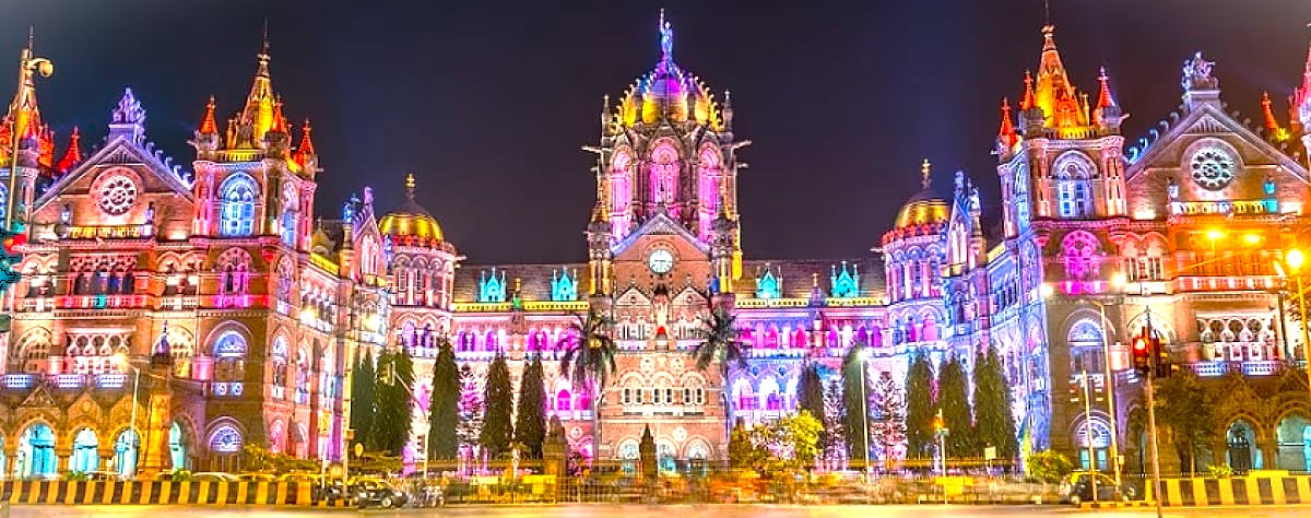 Visit Mumbai, Maharashtra, India, to see the Chhatrapati Shivaji Maharaj Terminus, Gateway to India, Dharavi Slums, and nearby UNESCO Elephanta Caves. Visit Mumbai, Maharashtra, India, to see the Chhatrapati Shivaji Maharaj Terminus, Gateway to India, Dharavi Slums, and nearby UNESCO Elephanta Caves.