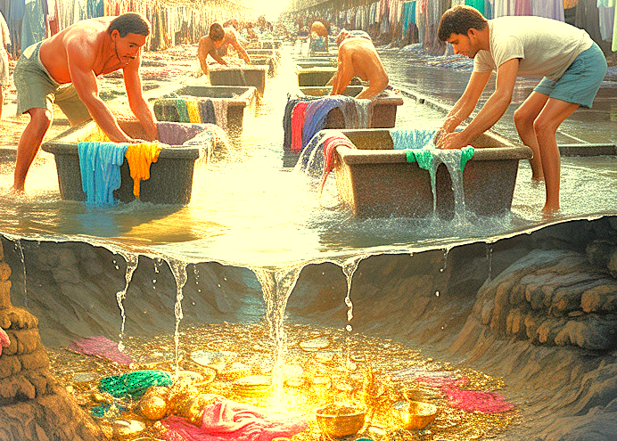 Visit the Dhobi Ghat Laundry in Mumbai, Maharashtra, India, a fascinating cultural site located near the historic UNESCO Elephanta Caves. Visit the Dhobi Ghat Laundry in Mumbai, Maharashtra, India, a fascinating cultural site located near the historic UNESCO Elephanta Caves.