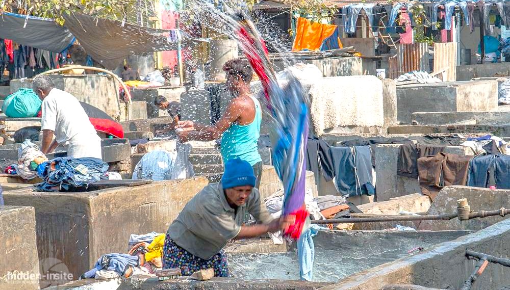 Visit Mumbai, Maharashtra, India, to see the bustling Dhobi Ghat Laundry, a unique cultural site located near the historic UNESCO Elephanta Caves. Visit Mumbai, Maharashtra, India, to see the bustling Dhobi Ghat Laundry, a unique cultural site located near the historic UNESCO Elephanta Caves.