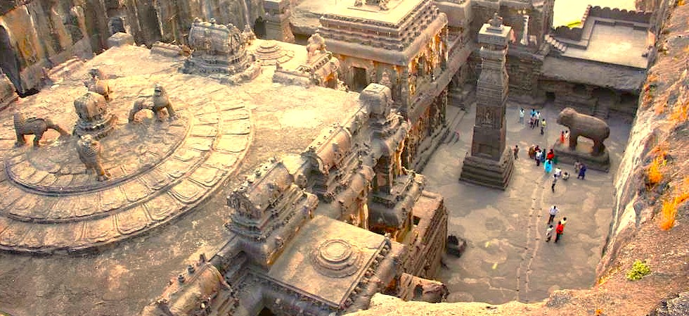 “Majestic UNESCO World Heritage site Elora and Ajanta Caves near Aurangabad, Maharashtra, India showcases ancient rock-cut temples and intricate carvings, offering visitors a profound cultural and architectural heritage timeless experience.”