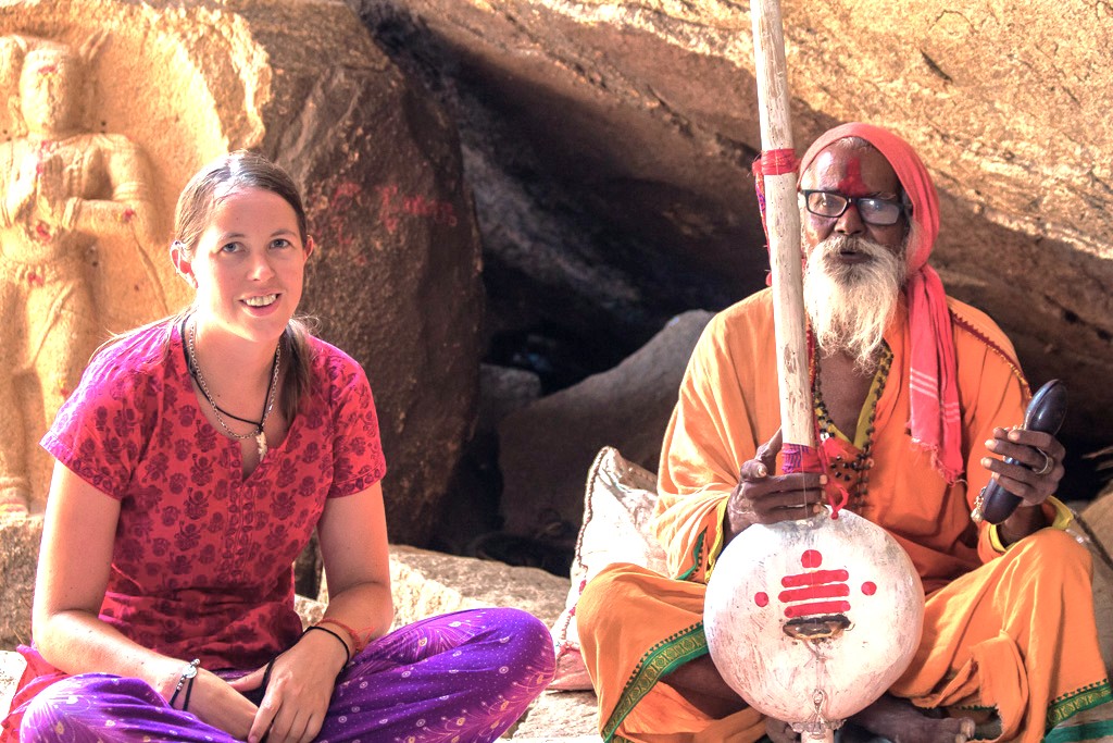 A tourist's cultural experience in Hampi, a UNESCO site in Karnataka, India, enhances a visit to the Hampi Archaeological Museum, Vittala Temple, Queen's Baths, Sanapur Lake, and Hippie Island. A tourist's cultural experience in Hampi, a UNESCO site in Karnataka, India, enhances a visit to the Hampi Archaeological Museum, Vittala Temple, Queen's Baths, Sanapur Lake, and Hippie Island.