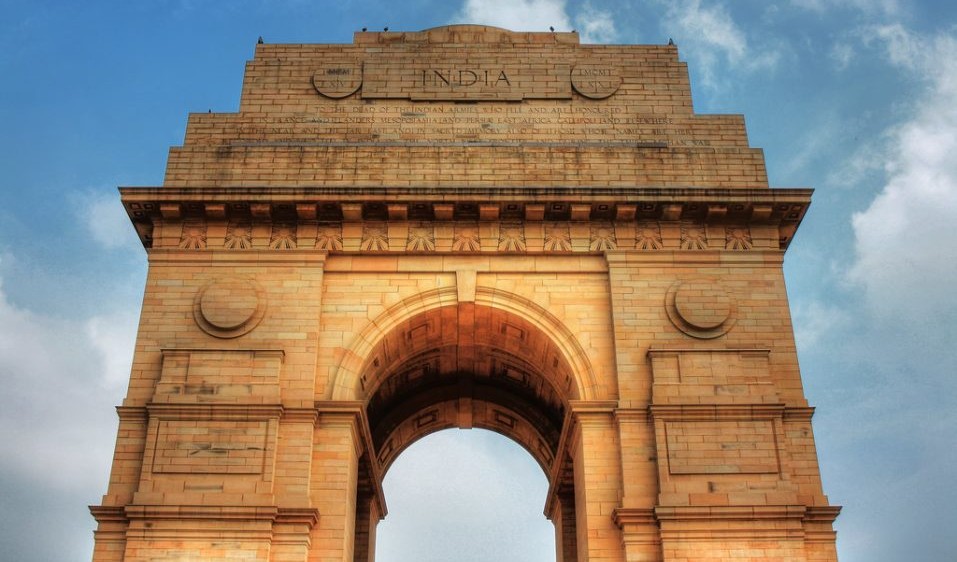 The iconic India Gate in Delhi, India stands as a grand war memorial and popular landmark, attracting tourists worldwide with its architecture, The iconic India Gate in Delhi, India stands as a grand war memorial and popular landmark, attracting tourists worldwide with its architecture,