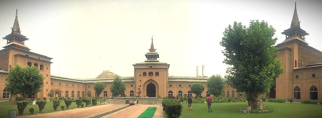 The Jamia Masjid Srinagar courtyard, a historic structure reflecting the UNESCO Creative Arts tradition of the city, stands as a major spiritual landmark in Jammu and Kashmir, India. The Jamia Masjid Srinagar courtyard, a historic structure reflecting the UNESCO Creative Arts tradition of the city, stands as a major spiritual landmark in Jammu and Kashmir, India.