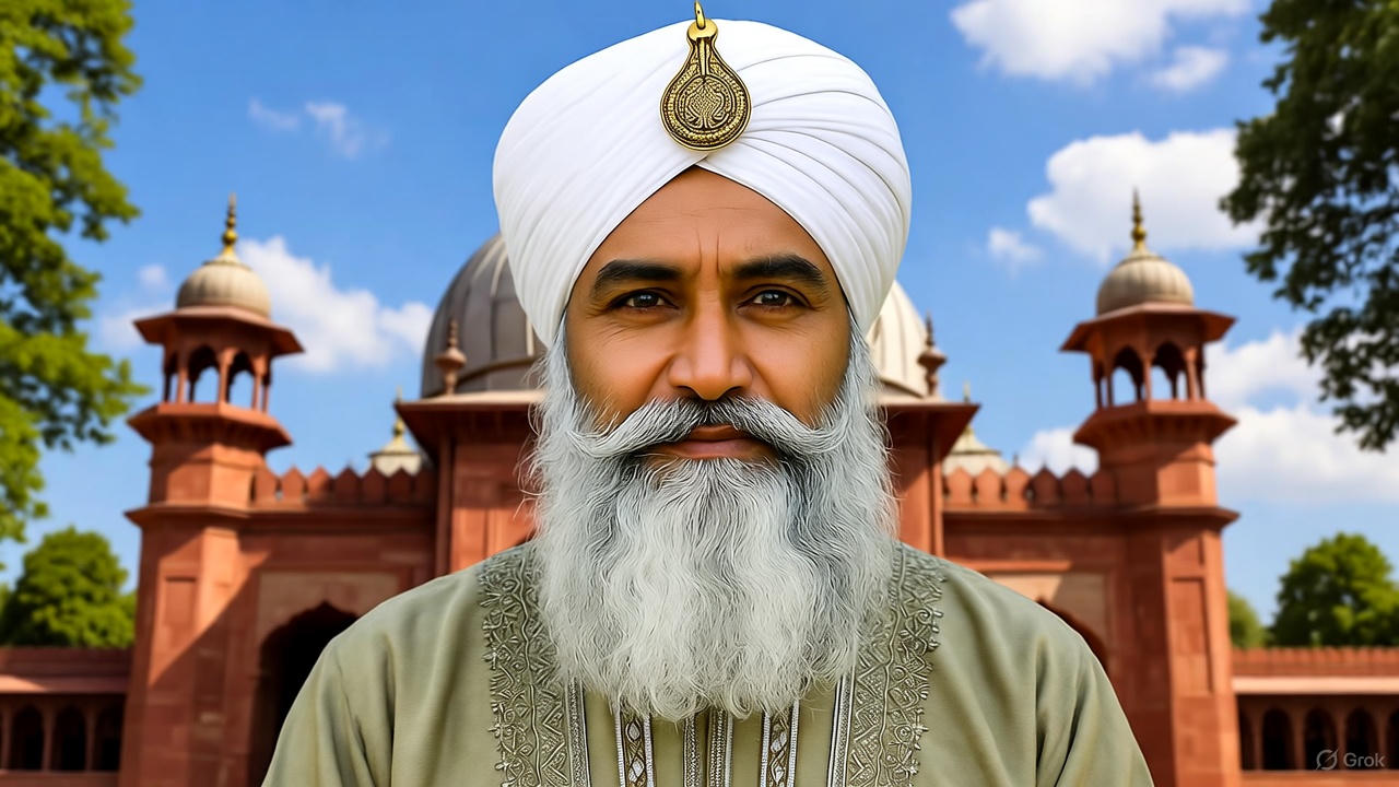 A portrait of a religious figure, symbolizing the spiritual depth near the Jamia Masjid Srinagar, a historic site contributing to the UNESCO Creative Arts culture of Jammu and Kashmir, India. A portrait of a religious figure, symbolizing the spiritual depth near the Jamia Masjid Srinagar, a historic site contributing to the UNESCO Creative Arts culture of Jammu and Kashmir, India.