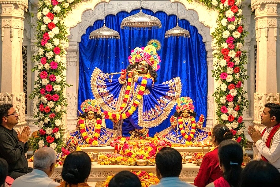 "Experience the vibrant devotion during Janmashtami at Krishna Janmabhoomi Temple Mathura India, a spiritual gem located near Agra and the UNESCO Taj Mahal, essential for cultural travelers in India." "Experience the vibrant devotion during Janmashtami at Krishna Janmabhoomi Temple Mathura India, a spiritual gem located near Agra and the UNESCO Taj Mahal, essential for cultural travelers in India."