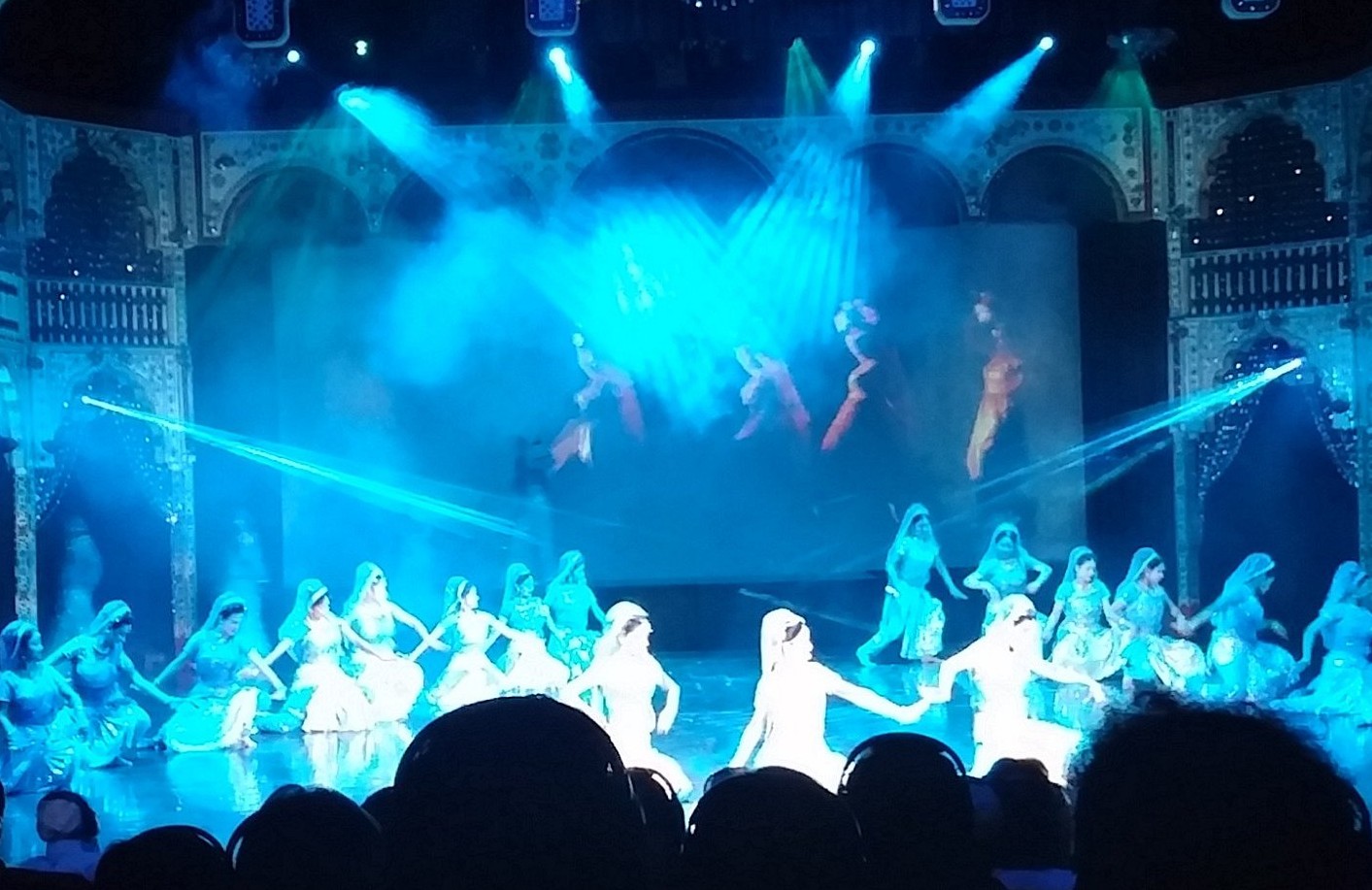 A captivating stage performance at the Kalakriti Cultural Center in Agra, India, explores the relationship between storytelling and dance, a popular experience for tourists visiting the Taj Mahal, Agra Fort, the Unesco site Fatehpur Sikri Fort, and nearby Keoladeo National Park. A captivating stage performance at the Kalakriti Cultural Center in Agra, India, explores the relationship between storytelling and dance, a popular experience for tourists visiting the Taj Mahal, Agra Fort, the Unesco site Fatehpur Sikri Fort, and nearby Keoladeo National Park.