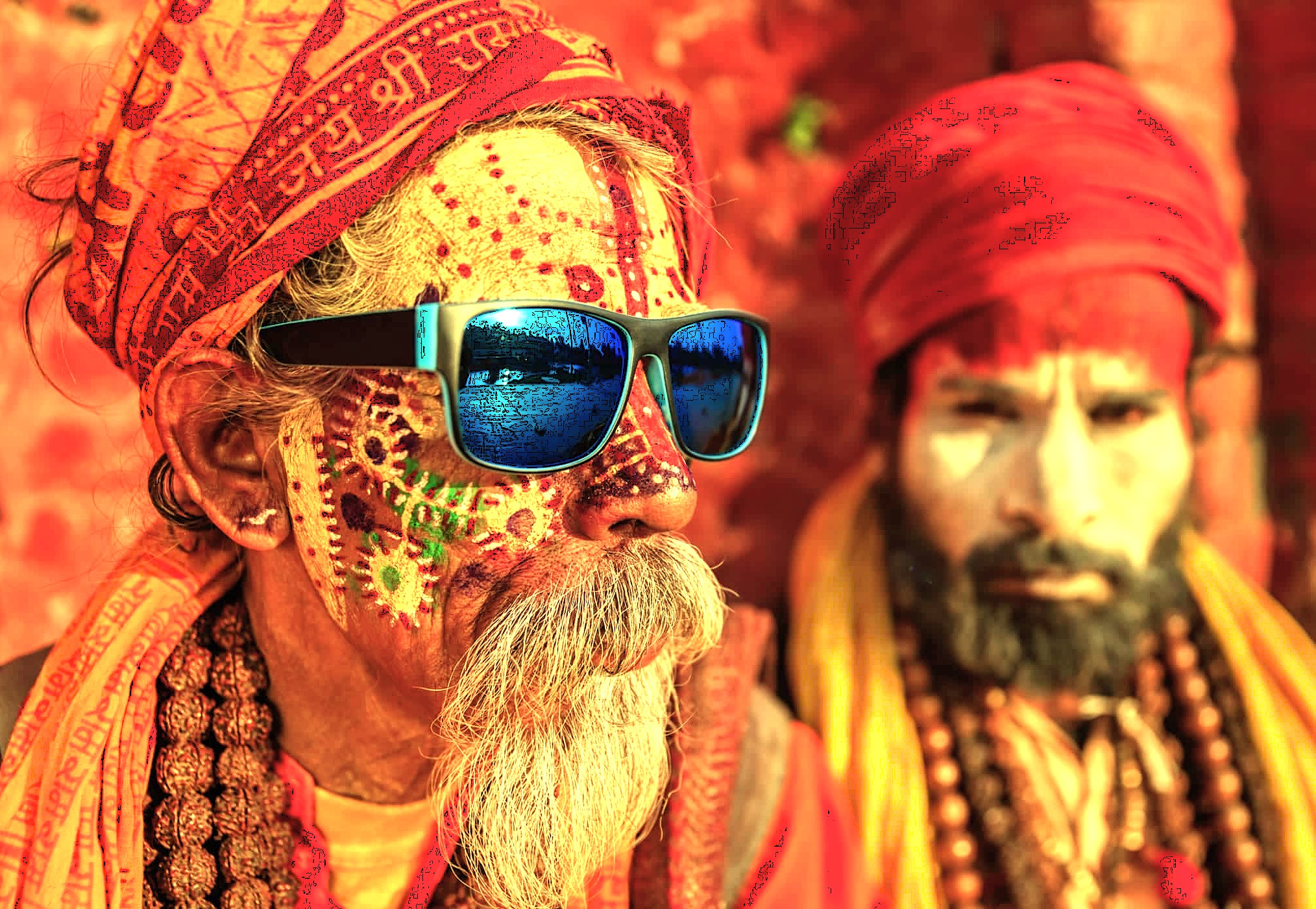 The relationship between ancient tradition and modern life in Maharashtra state, India, is seen in this holy man, a spiritual presence also felt in Mumbai, the Elephanta Caves, Ellora, and the UNESCO Ajanta Caves. The relationship between ancient tradition and modern life in Maharashtra state, India, is seen in this holy man, a spiritual presence also felt in Mumbai, the Elephanta Caves, Ellora, and the UNESCO Ajanta Caves.