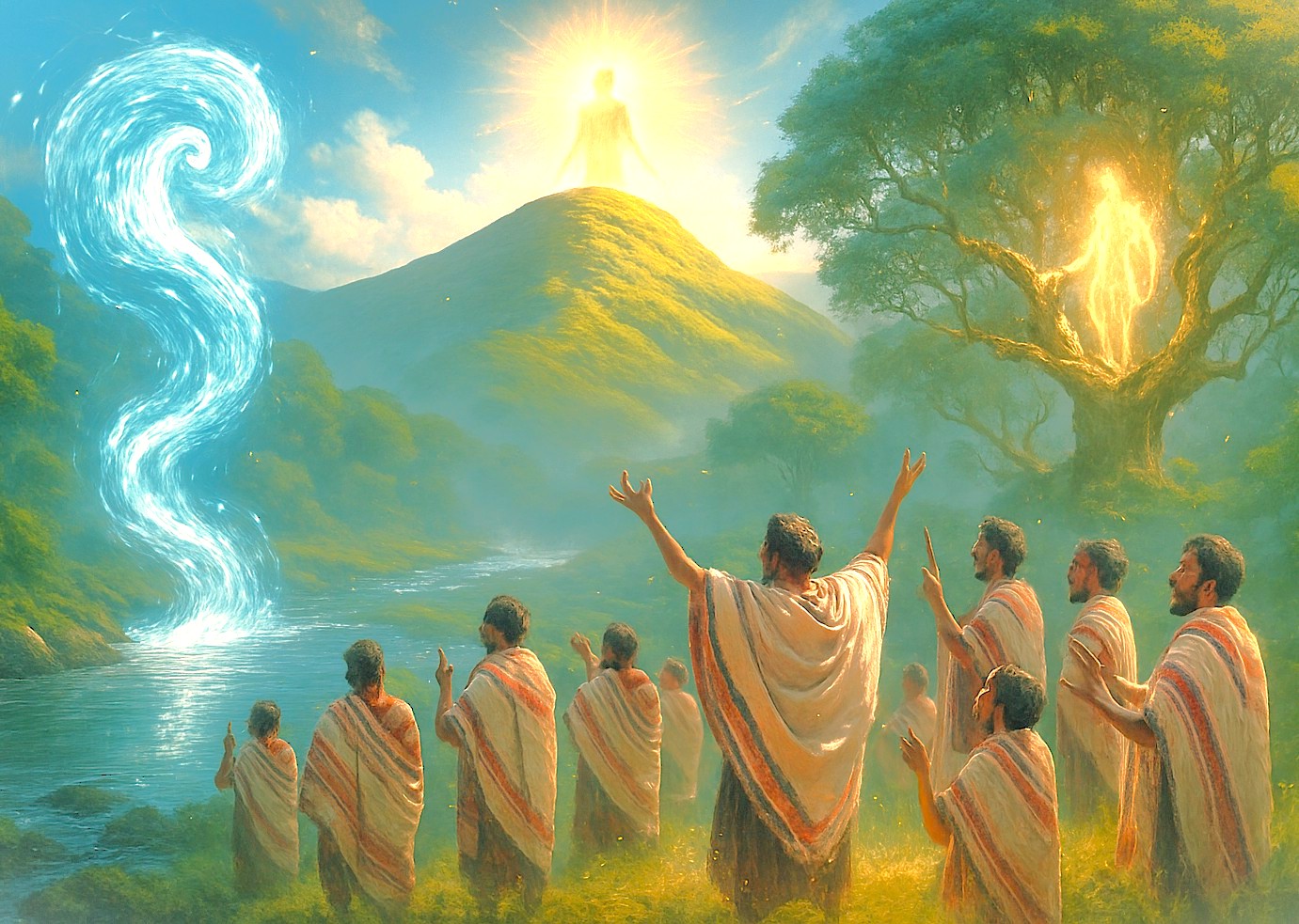 An artistic vision captures the spiritual relationship with nature in India, evoking the mystical energy of the Unesco Western Ghats, connecting popular destinations like Ooty and Munnar in Kerala.