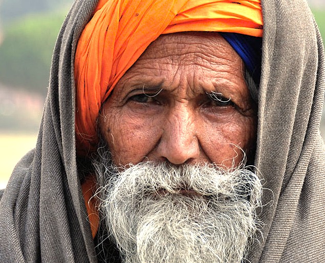 A Kashmiri man near the Pampore Saffron fields, a region close to Lidder River Pahalgam and near Betaab Valley in the Himalayas. Nearby, Kashmir-Srinagar is a Unesco city of arts, representing the area's deep culture. A Kashmiri man near the Pampore Saffron fields, a region close to Lidder River Pahalgam and near Betaab Valley in the Himalayas. Nearby, Kashmir-Srinagar is a Unesco city of arts, representing the area's deep culture.