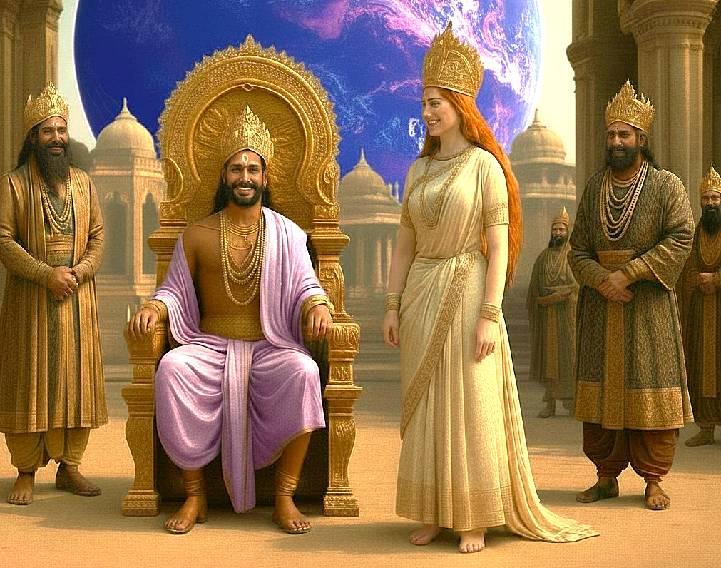 An artistic depiction of a royal court, evoking the Chalukya dynasty, patrons of the Ravana Pralad Cave Temple in Aihole, Karnataka, India, near Badami and the Pattadakal UNESCO site. An artistic depiction of a royal court, evoking the Chalukya dynasty, patrons of the Ravana Pralad Cave Temple in Aihole, Karnataka, India, near Badami and the Pattadakal UNESCO site.