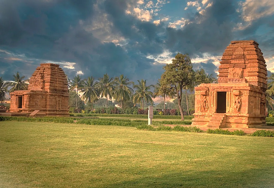 The Jambulingeswara Temple (right) at the Pattadarle Temple Complex-UNESCO site in Karnataka, India, located near Badami and the Ravana Pralad Cave Temple Aihole. The Jambulingeswara Temple (right) at the Pattadarle Temple Complex-UNESCO site in Karnataka, India, located near Badami and the Ravana Pralad Cave Temple Aihole.