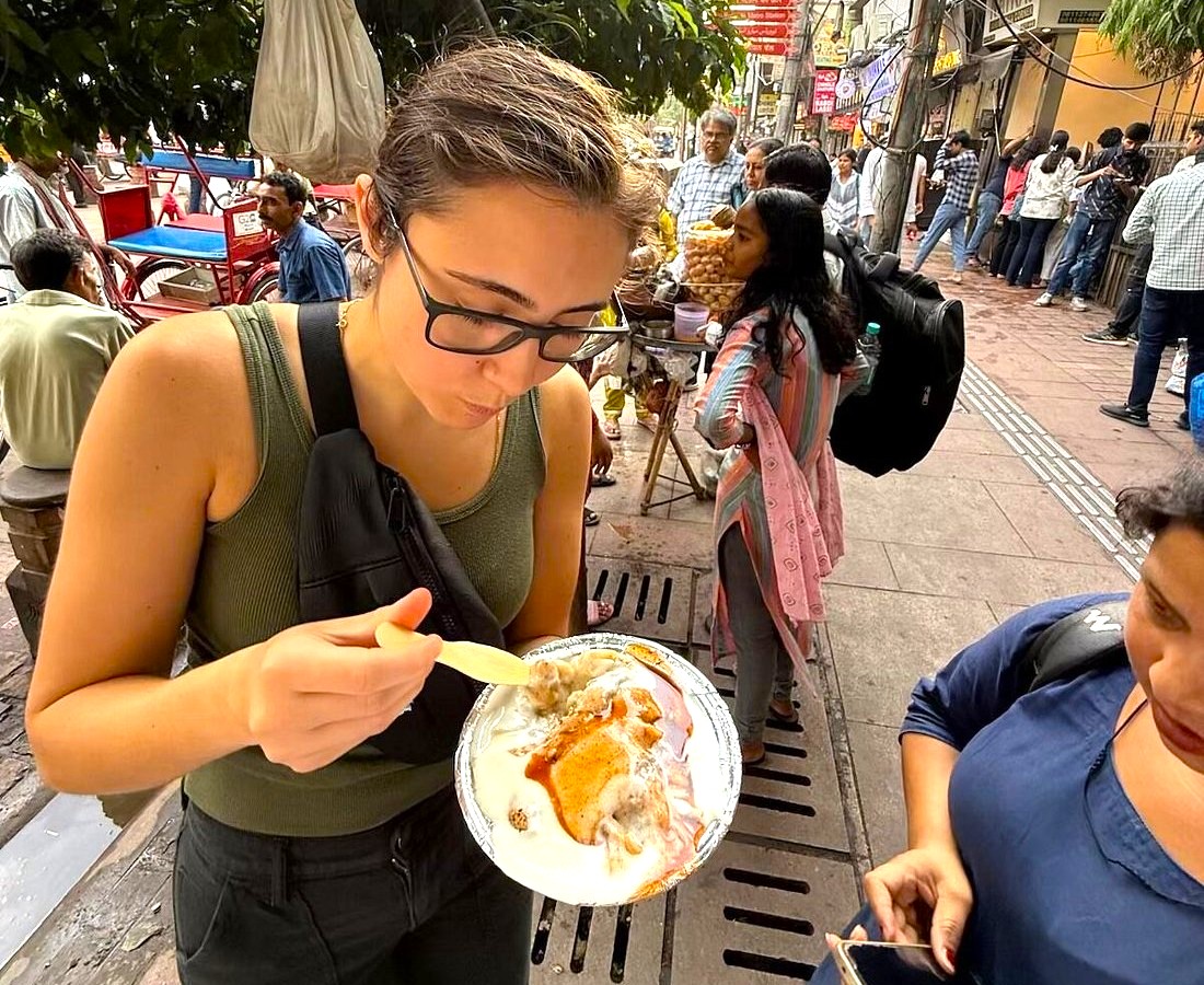 Discover India’s Delhi Rajaon-ki-Baoli surroundings with vibrant street food culture, featuring tourists savoring local chaat on bustling market lanes, authentic flavors, cultural immersion, heritage attractions, and unique urban photography opportunities. Discover India’s Delhi Rajaon-ki-Baoli surroundings with vibrant street food culture, featuring tourists savoring local chaat on bustling market lanes, authentic flavors, cultural immersion, heritage attractions, and unique urban photography opportunities.