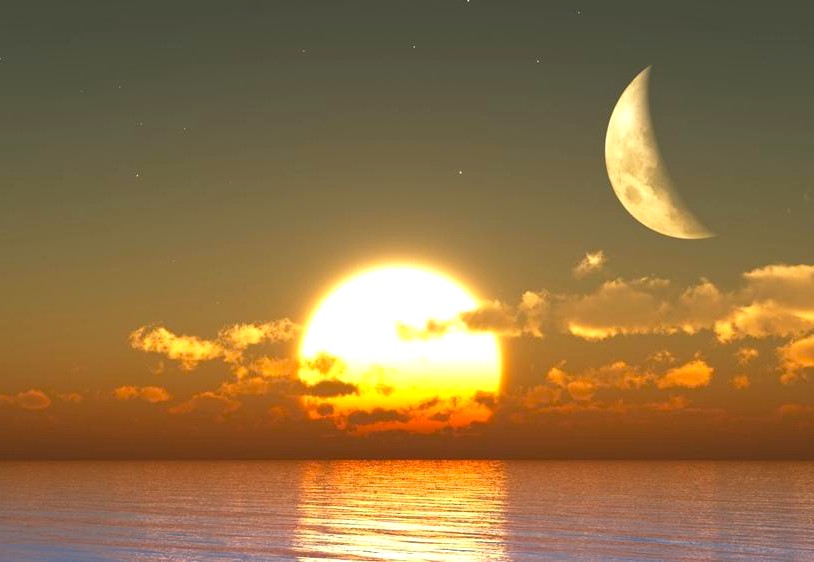 Sun and moon Sun and moon