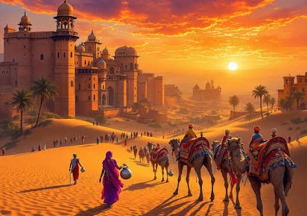 Camel trains Camel trains