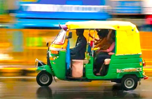 Experience the vibrant streets of India, Agra, near the magnificent Taj Mahal (UNESCO World Heritage Site), Agra Fort, and Keoladeo National Park, by taking an iconic auto rickshaw.