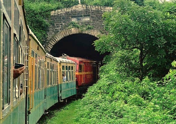 The Railway trip from srinagar to Banil enters a tunnel in the Himalayas. Kashmir-Srinagar is a Unesco city of arts, the hub for this region near Betaab Valley and Lidder River Pahalgam. The Railway trip from srinagar to Banil enters a tunnel in the Himalayas. Kashmir-Srinagar is a Unesco city of arts, the hub for this region near Betaab Valley and Lidder River Pahalgam.