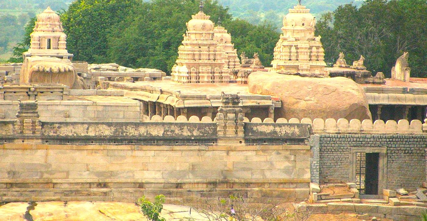 The historic Veerabhadra Temple in Lepakshi, Andhra Pradesh, India, showcases stunning architecture and is renowned for the mysterious and awe-inspiring marvel of the Lepakshi floating pillar. The historic Veerabhadra Temple in Lepakshi, Andhra Pradesh, India, showcases stunning architecture and is renowned for the mysterious and awe-inspiring marvel of the Lepakshi floating pillar.